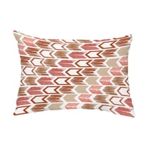 Simply Daisy, 14" x 20" Arrow Taupe Abstract Decorative Outdoor Pillow