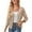 Khaki, variant on biudgviw Womens Buttons down Sweater Jackets Fashion Hollow out V Neck 3/4 Sleeve Jackets Lounge Solid Color Cardigan