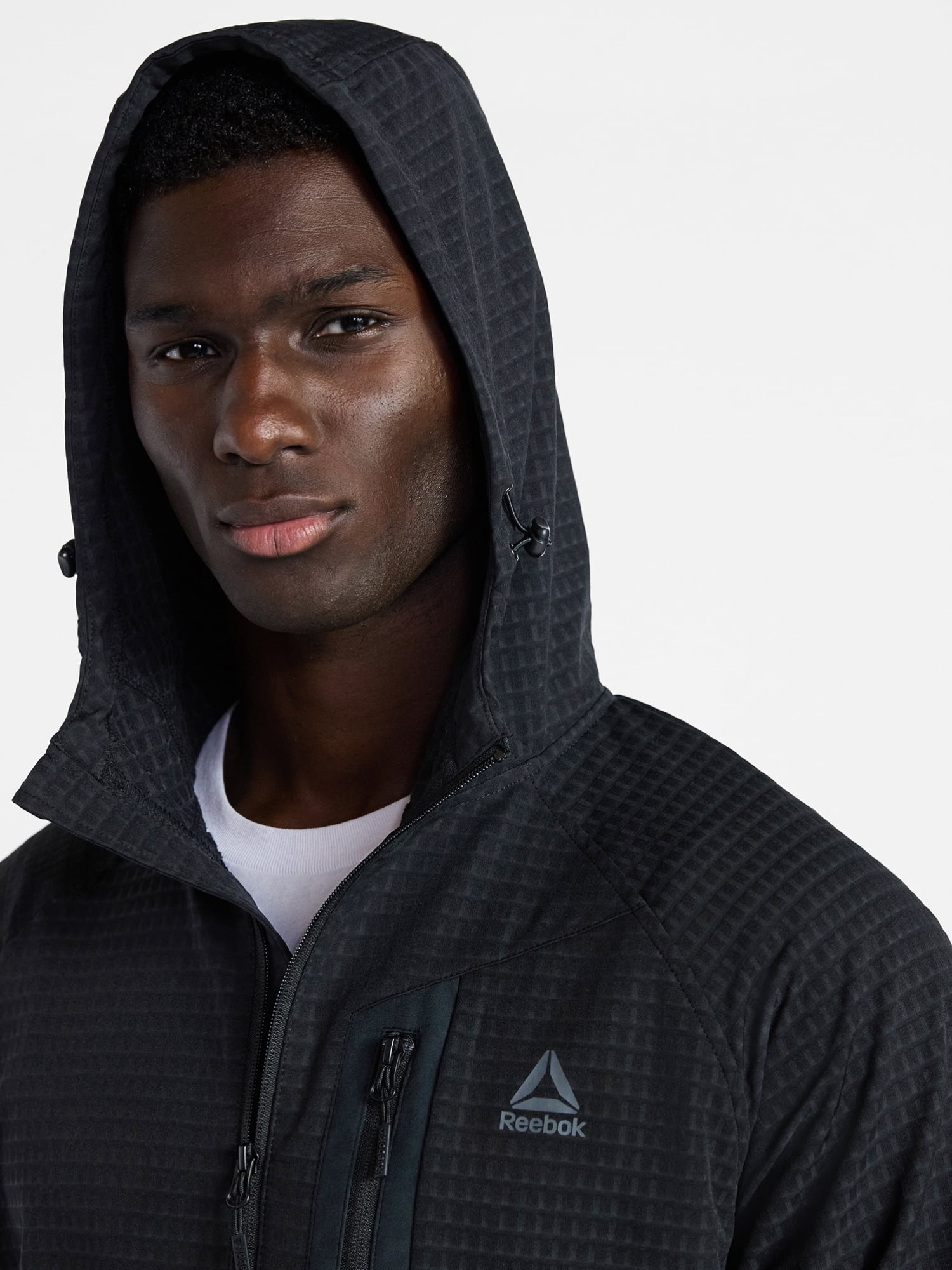 Reebok Men and Big Men's Textured Stretch Jacket with Chest Pocket, Sizes S-3XL