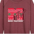 thumbnail image 3 of MTV - MTV Logo - Women's Lightweight French Terry Long Sleeve Shirt, 3 of 5