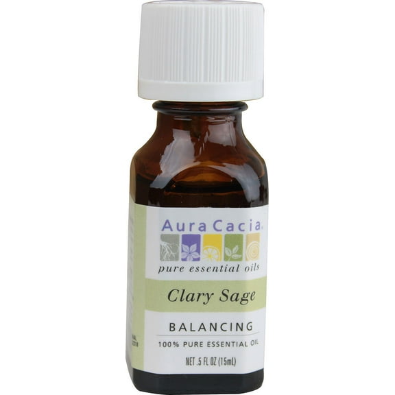 Aura Cacia 100% Pure Essential Oil Clary Sage -- 0.5 fl oz