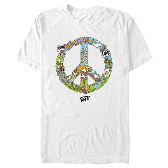 Men's NEFF Peace and Love  Graphic Tee White Small