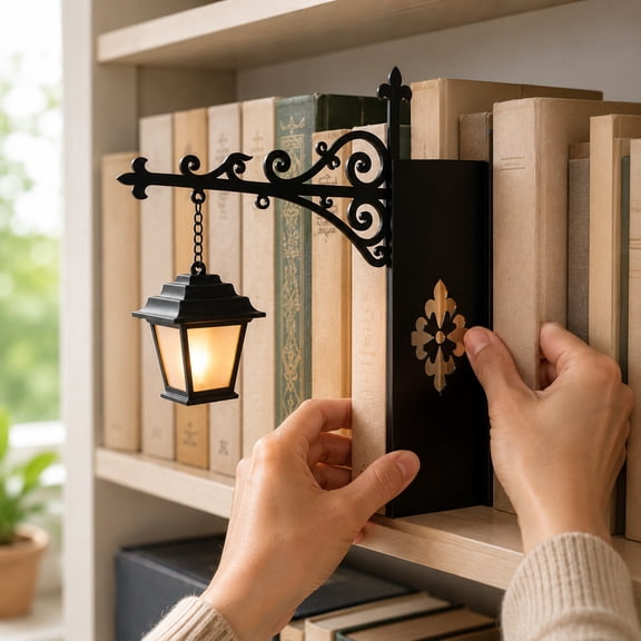 Clearance! Library Lantern-Decorative Bookshelf Lighting, Vintage Fantasy Book Nook Lamp, Magic Reading Light for Bookworms, Portable Shelf Decor, Enchanting Gift for Literary Lovers,1Pcs