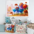 thumbnail image 3 of Designart 'Colourful Trees Abtract Impression III' Traditional Framed Art Print, 3 of 4