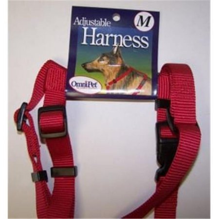 UPC: 0024764171158 | Omni Pet 445-17115 Omni Pet No.17M-RD Adjustable Nylon Harness 12-18in Medium Color Red