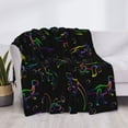 thumbnail image 4 of Vsdgher Dinosaur Pattern Fleece Throw Blanket, Horizontal Fleece Bedding Home Decor for Couch & Bed All Season Use -50"x40", 4 of 7