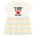 thumbnail image 3 of Inktastic Grammy and Pappy Love Me Girls Baby Dress, 3 of 5