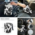 thumbnail image 6 of Jeiento Cow Print Car Seat Cover Split Covers 14 PCS, Steering Wheel Cover Seat Belt Pads Waste Basket Bin Rearview Mirror Cover Cup Holder Center Console Cover Handbrake Cover Gear Shift Cover, 6 of 7
