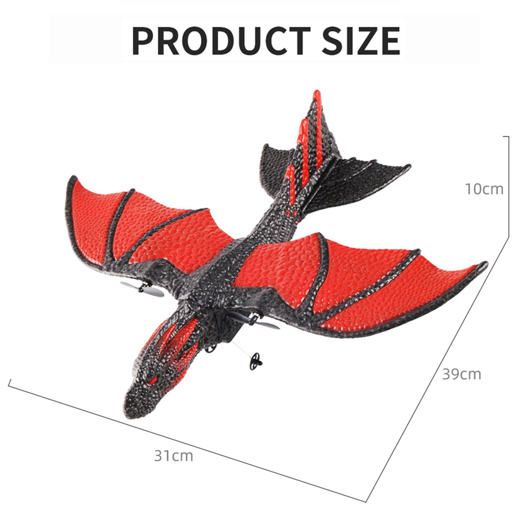 2X RC Plane 2.4G Simulated Flying Dragon Aircraft Remote Control Flying Model Glider Airplane EPP Foam Toys Gift