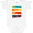 thumbnail image 3 of Inktastic Skiing Eat Sleep Ski Repeat Boys or Girls Baby Bodysuit, 3 of 5