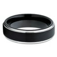 thumbnail image 2 of Black Tungsten 6mm - Wedding Band - Black Tungsten Ring - Black Ring, 2 of 3