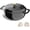 Black, variant on ROVSUN 5 Quart Enameled Cast Iron Dutch Oven with Lid, Dual Handles, Oven Safe up to 500°F or on Stovetop, Compatible for Braising, Stews, Roasting, Bread Baking- Sage Green