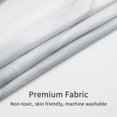thumbnail image 4 of Grey Marble Shower Curtain Set, White Grey Ombre Fabric Shower Curtain for Bathroom Decor, Modern Abstract Standard Shower Curtain for Bathtub, Luxury Wave Shower Curtain, 72 x 72, 4 of 6