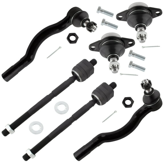 BOXI (Set of 6) Front Lower Ball Joints and Inner Outer Tie Rods fit for Toyota Previa 1991 1992 1993 1994 1995 1996 1997 / Replaces K9852 ES3381 ES3382 EV307