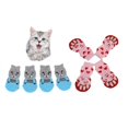 thumbnail image 1 of 8 calcetines de punto antideslizantes y rosas para mascotas Refuerzo de goma para en interiores, protectores de patas antideslizantes - Tal Fernando Calcetines para perros, 1 of 8
