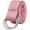 Pink, variant on Canvas Web Belt Metal Double D Ring Buckle for Men Women Casual Cloth Military Style Belt 1 1/2" Wide Pink Large