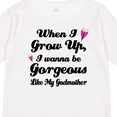 thumbnail image 4 of Inktastic Gorgeous Like my Godmother Girls Long Sleeve Toddler T-Shirt, 4 of 5