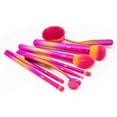 Moda Sunset Prismatic 8pc Makeup Brush Set, Includes Contour, Small
