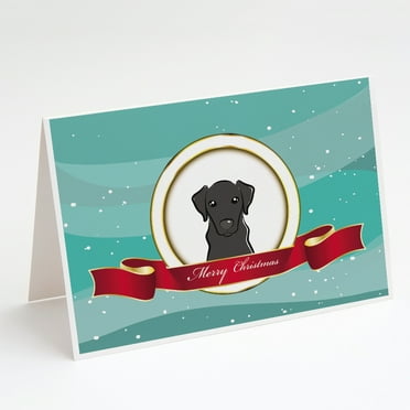 Caroline's Treasures Labrador Christmas Greeting Cards with Envelopes, 5" x 7" (8 Count)