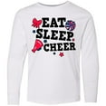 thumbnail image 3 of Inktastic Cheerleading Eat Sleep Cheer Long Sleeve Youth T-Shirt, 3 of 5