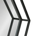 thumbnail image 3 of Kate and Laurel Felicia Miroir Hexagonal, Noir 30x2,5x26, 3 of 7