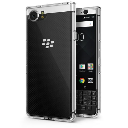 BlackBerry KEYone Case, Ringke [FUSION] Crystal Clear PC Back TPU Bumper [Drop Protection] Raised Bezels Protective Cover -
