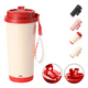 thumbnail image 2 of 500 ml De Vaso Térmico Café Acero Inoxidable Con Popote Bordo Belug, Beige, 2 of 5
