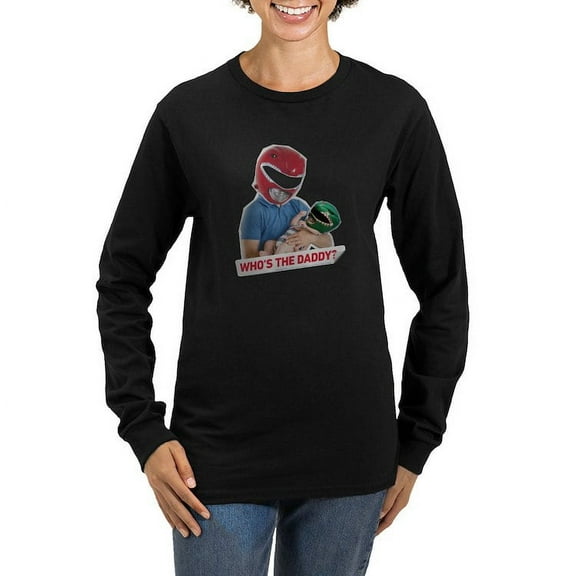 CafePress - Power Rangers Who's Th Women's Long Sleeve T Shirt - Women's Long Sleeve Graphic Tee Casual Fit