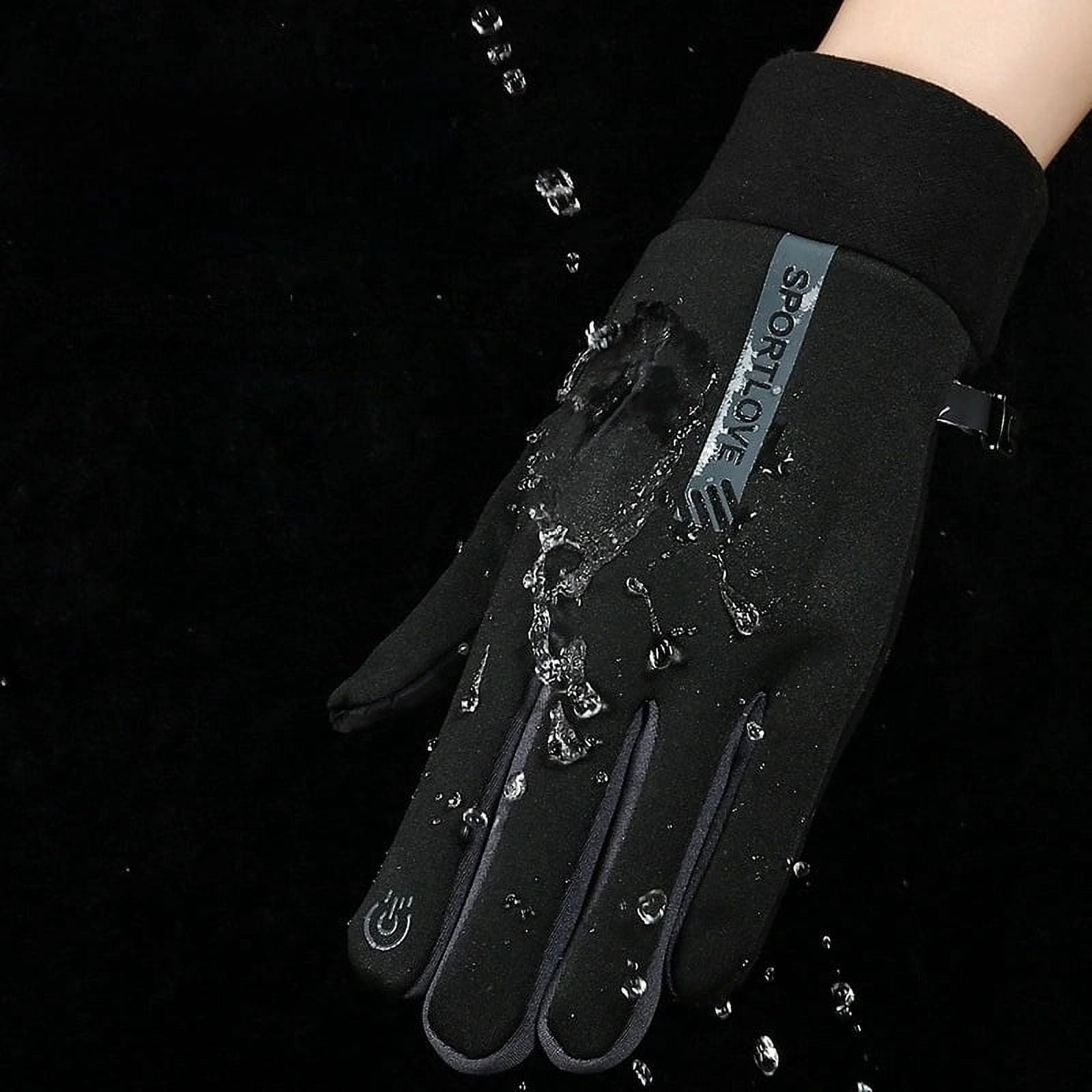 Bystar Men's and Women's Winter Gloves, Touch Screen Waterproof Windproof and Warm for Running, Cycling, Driving and Hiking