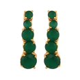 thumbnail image 5 of Ratnavali Jewels Women's Necklace Cubic Zirconia Green Graduation Jewellery Earrings Necklace Set for Brides and Weddings, 5 of 6