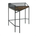 thumbnail image 5 of 42" Industrial Metal and Wood Corner Writing Desk - Dark Walnut, 5 of 5