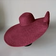 thumbnail image 2 of Hat Women's Oversized Hat Beach Hat Covering Sun Hat Sun Hat Red One Size, 2 of 4
