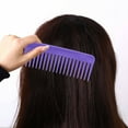 thumbnail image 4 of FACEGA 5Pcs Comb Handleless Easy-To-Clean Hair Brush Portable Travel Mini Brush for Women and Men,Purple, 4 of 4
