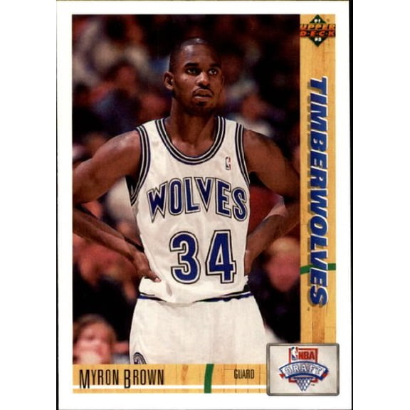 1991-92 Upper Deck #15 Myron Brown RC NBA Basketball Trading Card