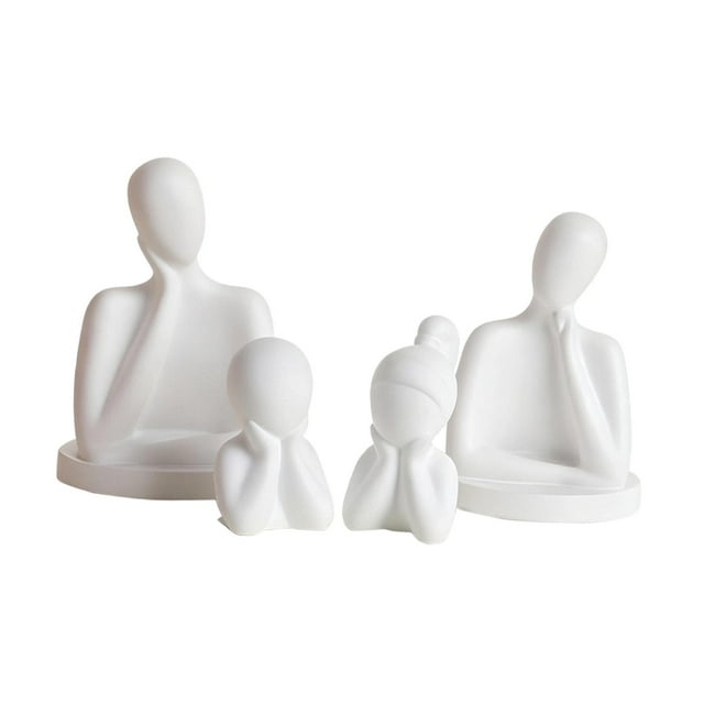 Figuras familiares, decoración de escritorio, artesanía, estatua creativa, escultura para entrada, armario, estante, decoración del hogar y