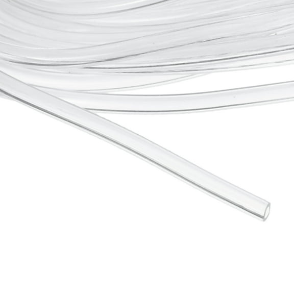 Uxcell Clear Tubing, 1mm ID x 2mm OD - 15ft Tube Lightweight Vinyl Hose, Transparent Flexible Plastic Water Tubing for Air Oil Water Transfer Aquarium Irrigation