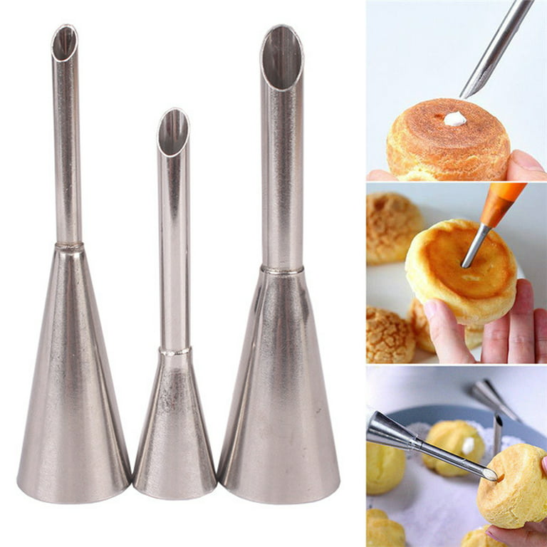 4pcs/set Cream Nozzles Pastry Syringe Stainless Steel Icing Piping Nozzles  Tip Cupcake Puffs Injection Puff For Pastry Chef Tool - Cake Tools -  AliExpress