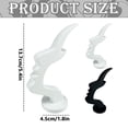 thumbnail image 6 of Eyeglass Holder Stand, 1.8x5.4 inch Eyewear Display Rack, Desktop Storage Organizer Accessory for Glasses, Sunglasses, Nose Shaped Eyewear Display Holder, 3D Printed Artistic Decor,Black, 6 of 6