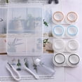 thumbnail image 4 of SNNROO Contact Lens Cases 4PCS, Portable Contact Lens Cases for Left/Right Eyes, Sight Savers with Box Container Soak Storage Travel Cases Kit,Contact Lens Storage Holder White, 4 of 6
