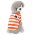 thumbnail image 1 of Ropa de perro de franela a rayas de color para perros, ropa de invierno para mascotas, franela de dos piernas para mascotas MFZFUKR BST2002791-5, 1 of 6