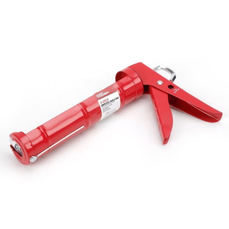 MAXPOWER 9-Inch Hand Caulking Gun – Dripless Sealant Cartridge Gun With Adjustable Thrust, Rotating Barrel, Quick Release For Kitchen, Bath, Window