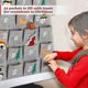 thumbnail image 4 of White Calendario de Adviento de Navidad Calendario de Adviento de fieltro de Papá Noel 3d con bolsillos de 24 días Cuenta atrás de Navidad, 4 of 5