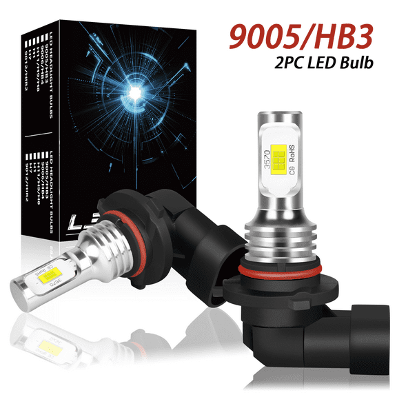 For 2007-2008 Dodge Charger LED Headlights Bulb High/Low Beam 9005 HB3 2pcs