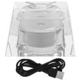 thumbnail image 2 of Decorative Mini Stand Led Light Base For Office Use Rock Crystal 5X5X2.5CM Rechargeable 1Pcs, 2 of 5