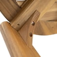 thumbnail image 6 of Christopher Knight Home 67" Farmhouse Outdoor Patio Acacia Wood Dining Table, Slat Top, Teak Finish, 6 of 13