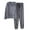 Gray, variant on successthop Mens Pajamas Sets Thick Long Sleeve Crew Neck Tops with Full Pants Winter Fall Loungewear