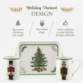 thumbnail image 3 of Spode Christmas Tree Nutcracker 10oz Mug & 8" Tray Set (3-Piece Set) - Festive Porcelain Mugs with Melamine Tray, Dishwasher & Microwave Safe - Holiday Gatherings & Entertaining, 3 of 7