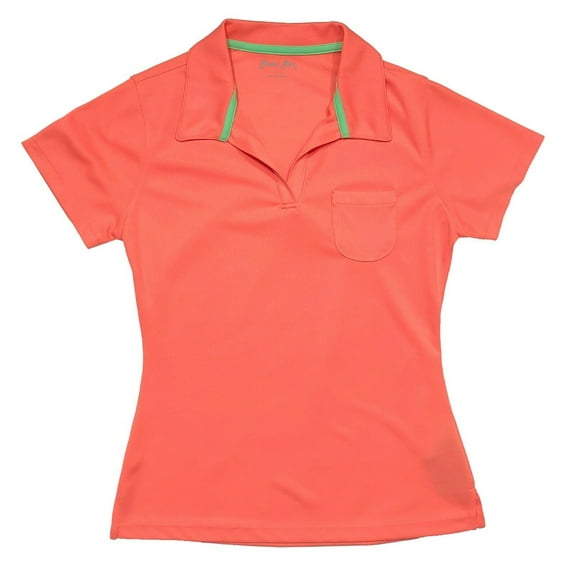 Bimini Bay Outfitters Women's Oasis Birdseye Knit Short Sleeve Polo Shirt