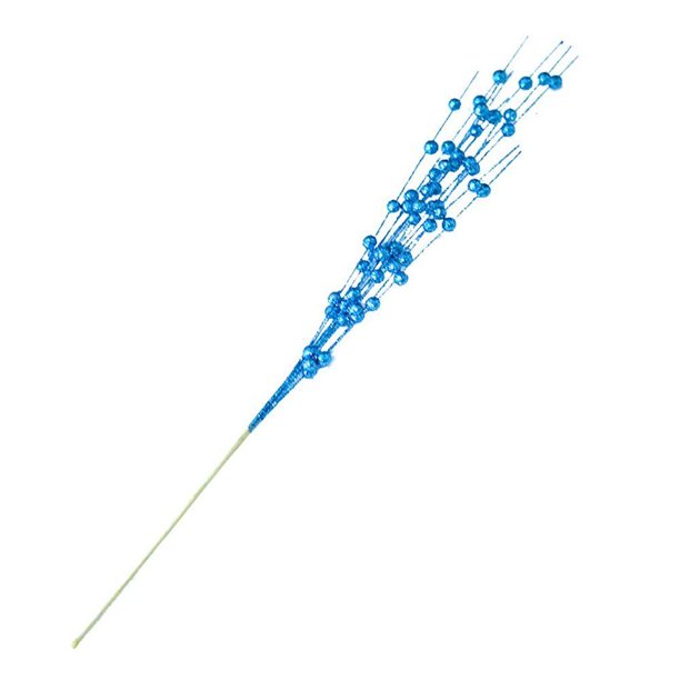 DOREMI 5pcs Glitter Berry Stem Decoraciones 43cm DIY Wreath Crafts Xmas Tree Decor Christmas Picks
