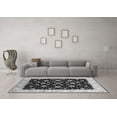 thumbnail image 3 of Ahgly Company Indoor Square Oriental Gray Traditional Area Rugs, 8' Square, 3 of 4
